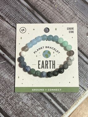 Planet Bracelet in Blue, Green, White, Gray, Black